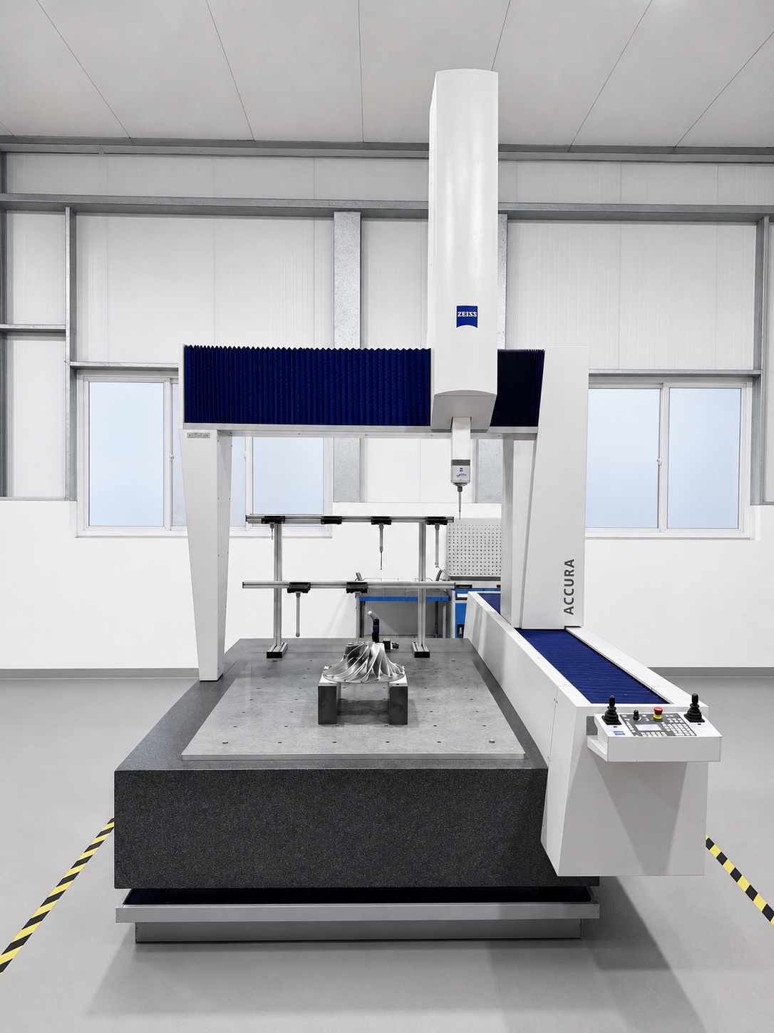 ZEISS ACCURA coordinate measuring machine inspecting an impeller